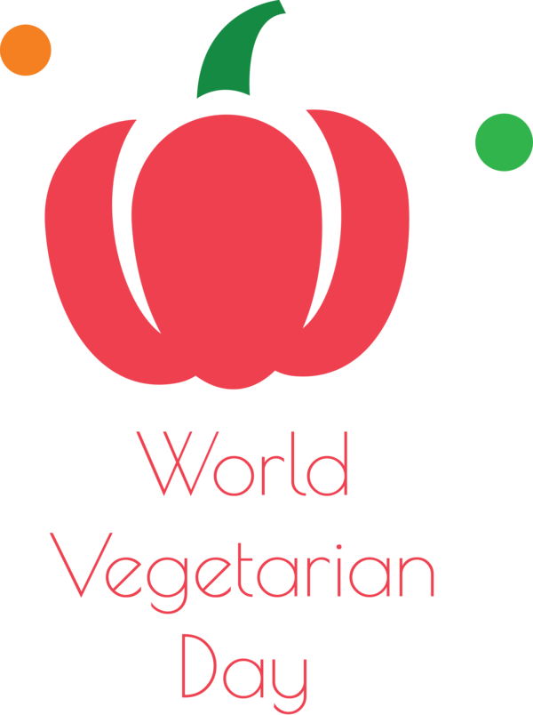 Transparent World Vegetarian Day Logo Flower Design for Vegetarian Day for World Vegetarian Day