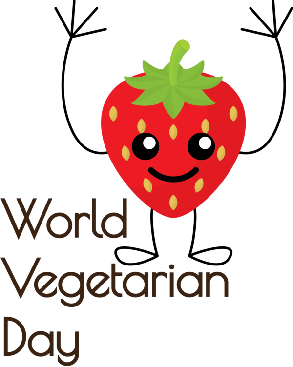 Transparent World Vegetarian Day Flower Cartoon Fruit for Vegetarian Day for World Vegetarian Day