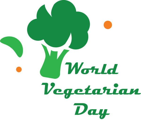 Transparent World Vegetarian Day Logo Leaf Flower for Vegetarian Day for World Vegetarian Day