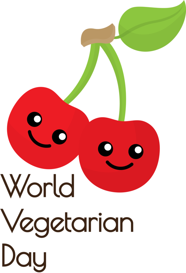Transparent World Vegetarian Day Flower Logo Fruit for Vegetarian Day for World Vegetarian Day