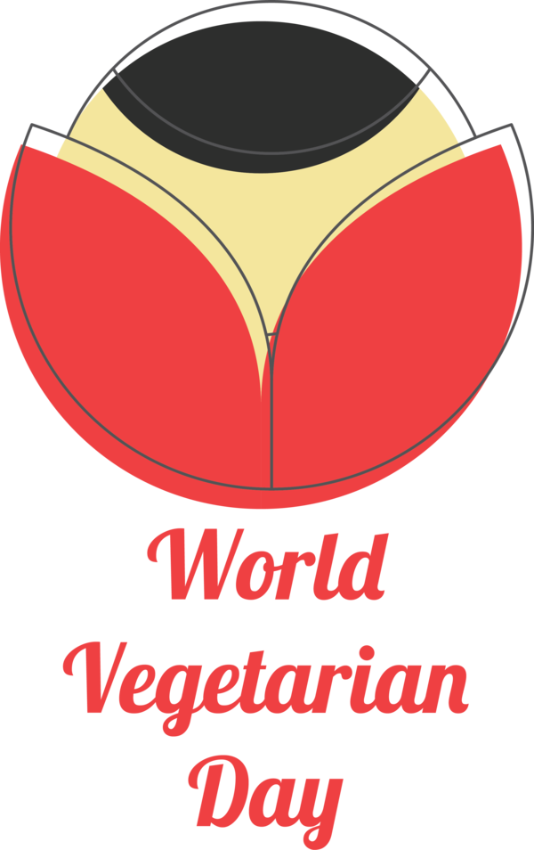 Transparent World Vegetarian Day Design Logo Cartoon for Vegetarian Day for World Vegetarian Day