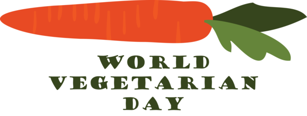 Transparent World Vegetarian Day Logo Leaf Design for Vegetarian Day for World Vegetarian Day