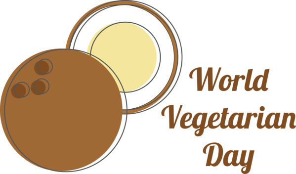 Transparent World Vegetarian Day Logo Line Design for Vegetarian Day for World Vegetarian Day