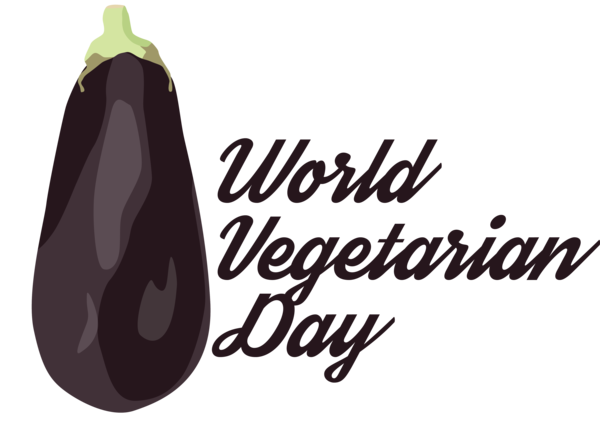 Transparent World Vegetarian Day Logo Font Produce for Vegetarian Day for World Vegetarian Day