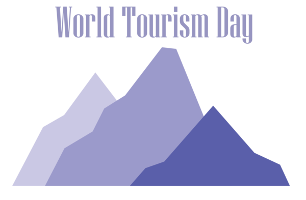 Transparent World Tourism Day Triangle Logo Font for Tourism Day for World Tourism Day