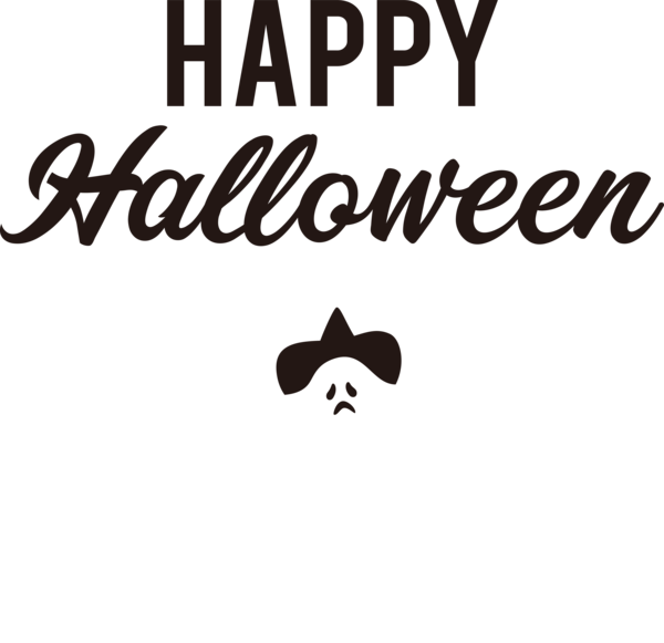 Transparent Halloween Logo Line Meter for Happy Halloween for Halloween