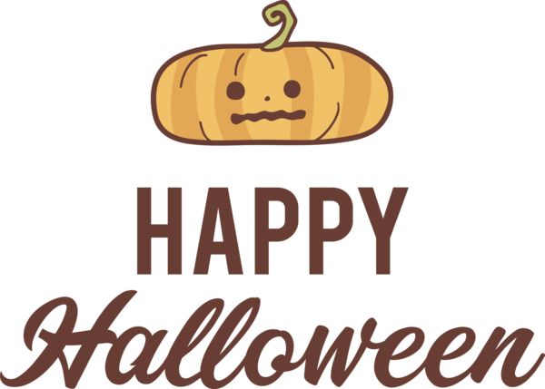 Transparent Halloween Logo Cartoon Smiley for Happy Halloween for Halloween
