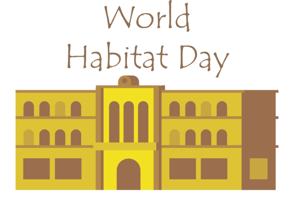 Transparent World Habitat Day Logo Font Cabildo Puntano for Habitat Day for World Habitat Day