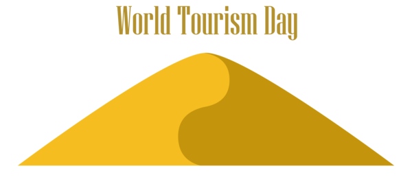 Transparent World Tourism Day Logo Triangle Font for Tourism Day for World Tourism Day