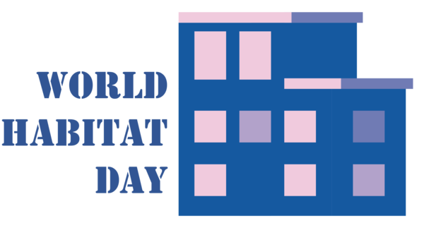 Transparent World Habitat Day Logo Design Font for Habitat Day for World Habitat Day