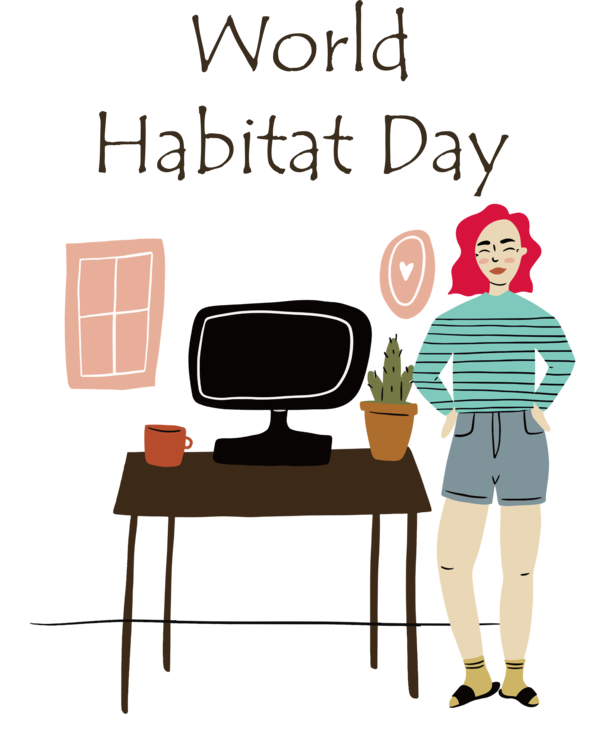 Transparent World Habitat Day Design Artist Drawing for Habitat Day for World Habitat Day