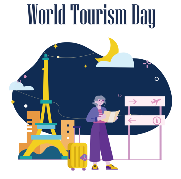 Transparent World Tourism Day Paris Cartoon Drawing for Tourism Day for World Tourism Day