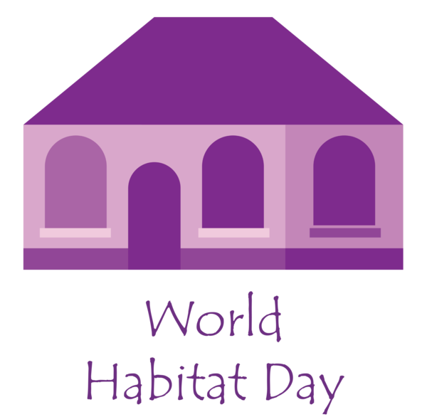Transparent World Habitat Day Logo Font Line for Habitat Day for World Habitat Day