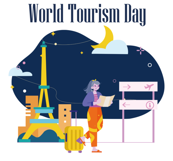 Transparent World Tourism Day Paris Drawing Cartoon for Tourism Day for World Tourism Day
