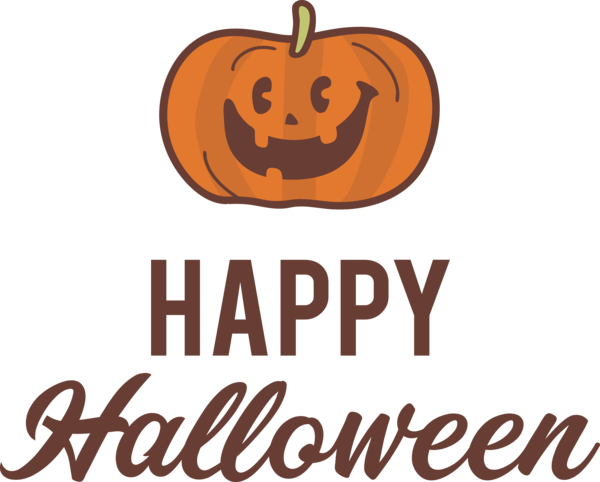 Transparent Halloween Jack-o'-lantern Logo Fruit for Happy Halloween for Halloween
