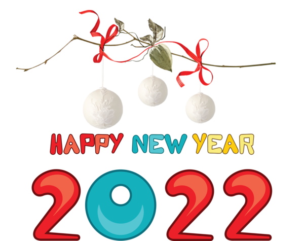 Transparent New Year Logo Line Design for Happy New Year 2022 for New Year