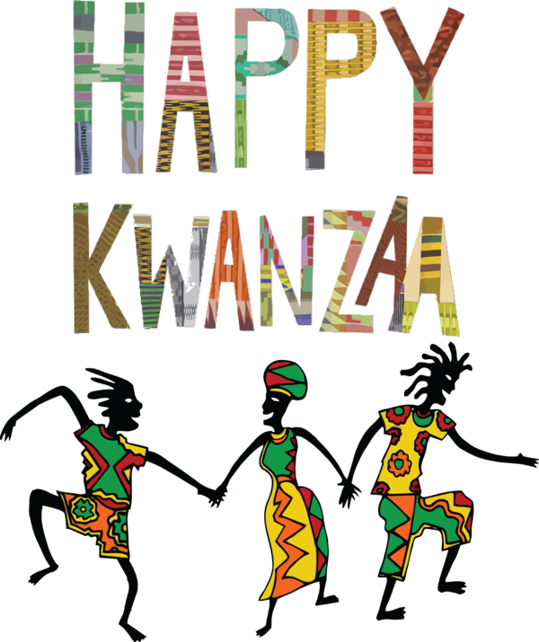 Transparent Kwanzaa Character Design Recreation for Happy Kwanzaa for Kwanzaa