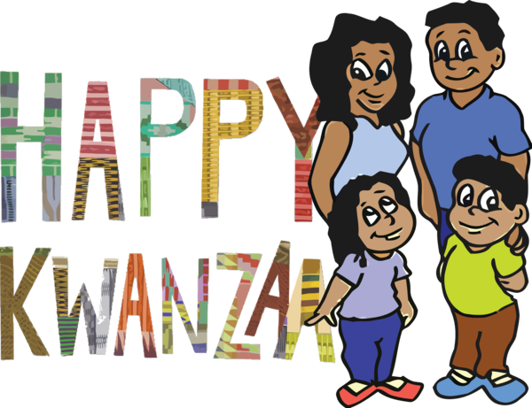 Transparent Kwanzaa Design Cartoon Logo for Happy Kwanzaa for Kwanzaa
