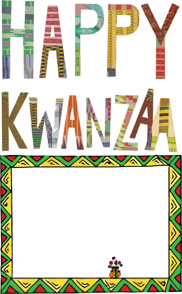 Transparent Kwanzaa Design Pattern Yellow for Happy Kwanzaa for Kwanzaa