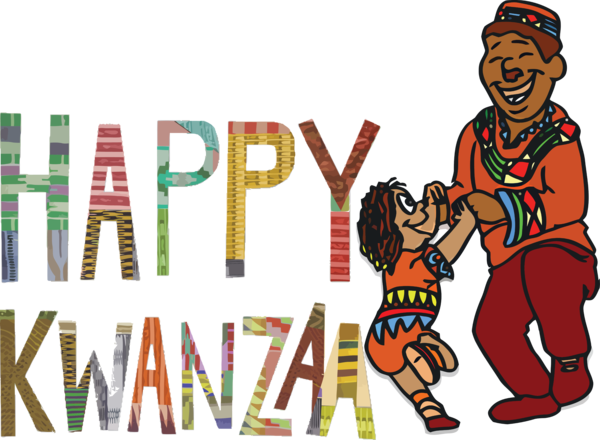 Transparent Kwanzaa Logo Cartoon Design for Happy Kwanzaa for Kwanzaa