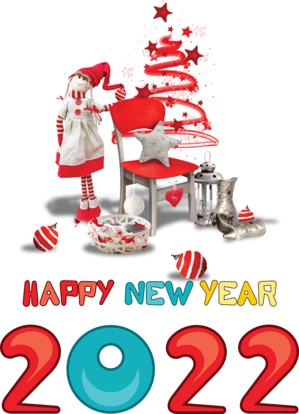Transparent New Year Christmas Day New Year Bauble for Happy New Year 2022 for New Year
