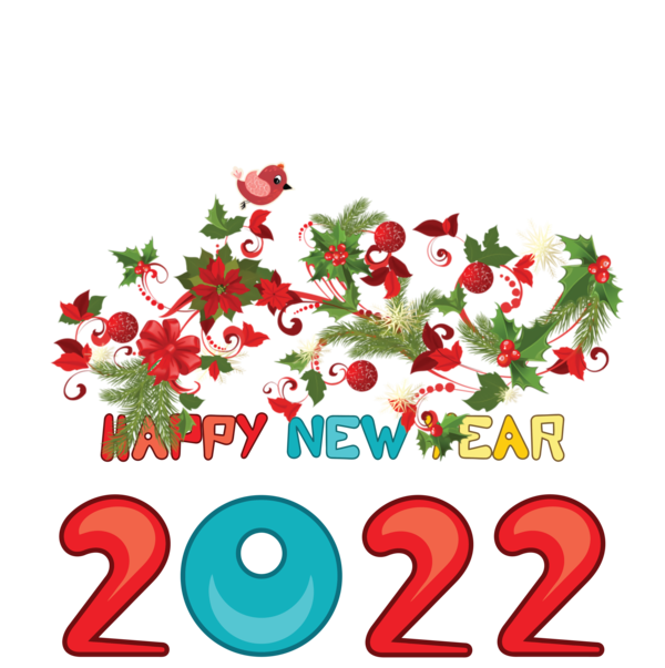 Transparent New Year Christmas Day Drawing Cdr for Happy New Year 2022 for New Year