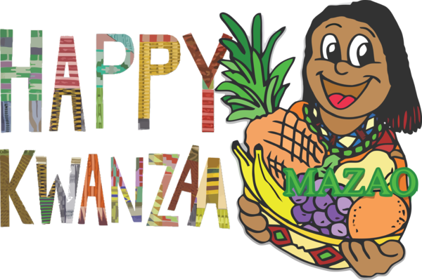 Transparent Kwanzaa Cartoon Commodity Produce for Happy Kwanzaa for Kwanzaa
