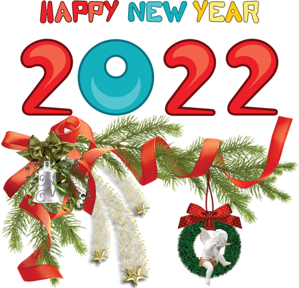 Transparent New Year Christmas Day Christmas Tree Bauble for Happy New Year 2022 for New Year