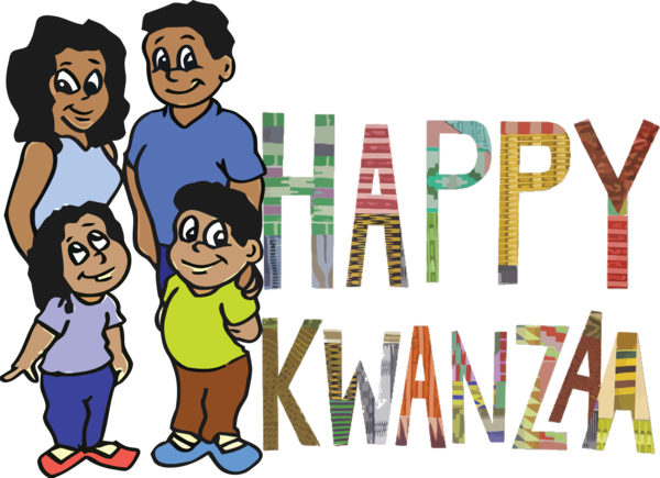Transparent Kwanzaa Cartoon Logo Design for Happy Kwanzaa for Kwanzaa