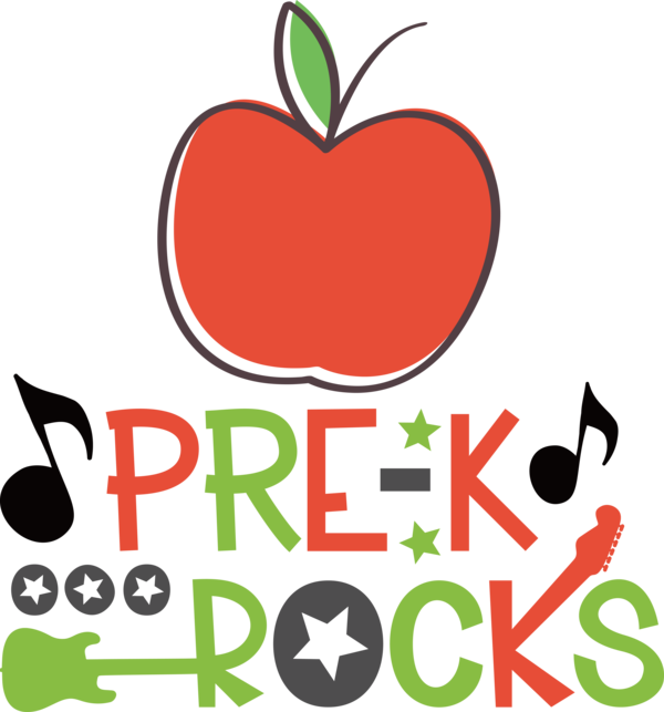 Transparent Back to School Leaf Logo Fruit for Hello Pre school for Back To School