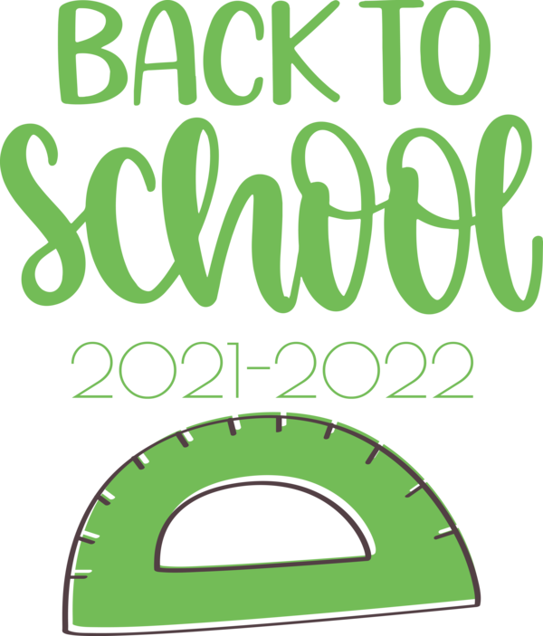 Transparent Back to School Logo Leaf Green for Welcome Back to School for Back To School