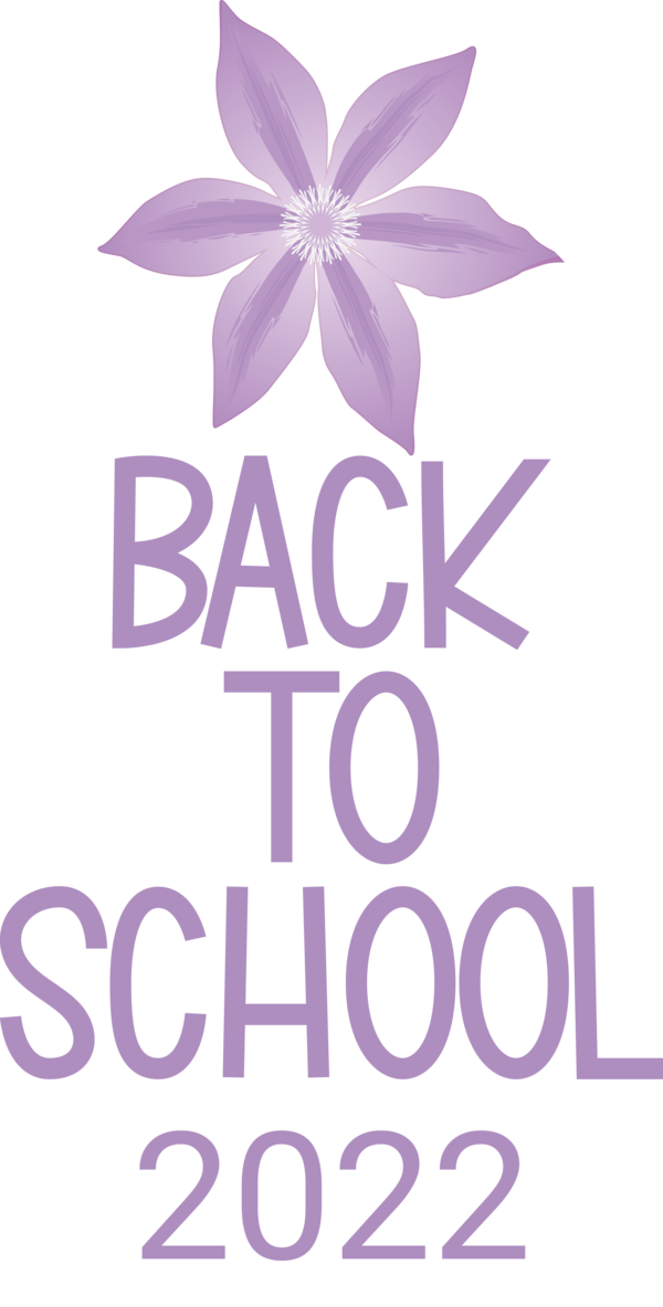 Transparent Back to School Logo Floral design Line for Welcome Back to School for Back To School