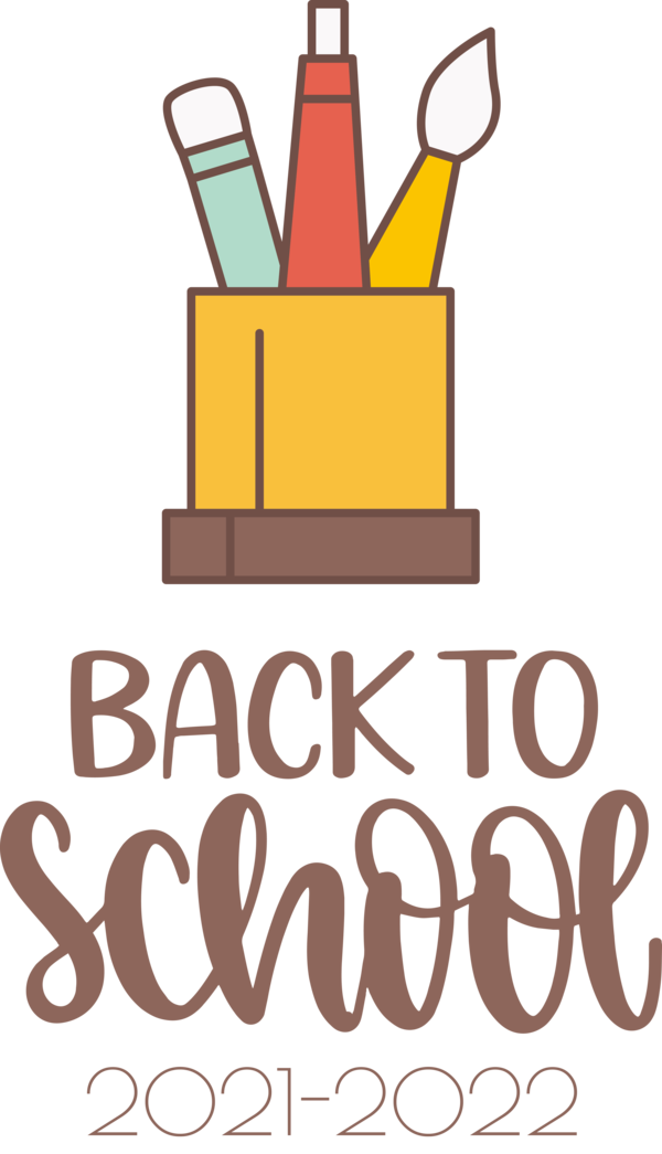 Transparent Back to School Design Logo Yellow for Welcome Back to School for Back To School