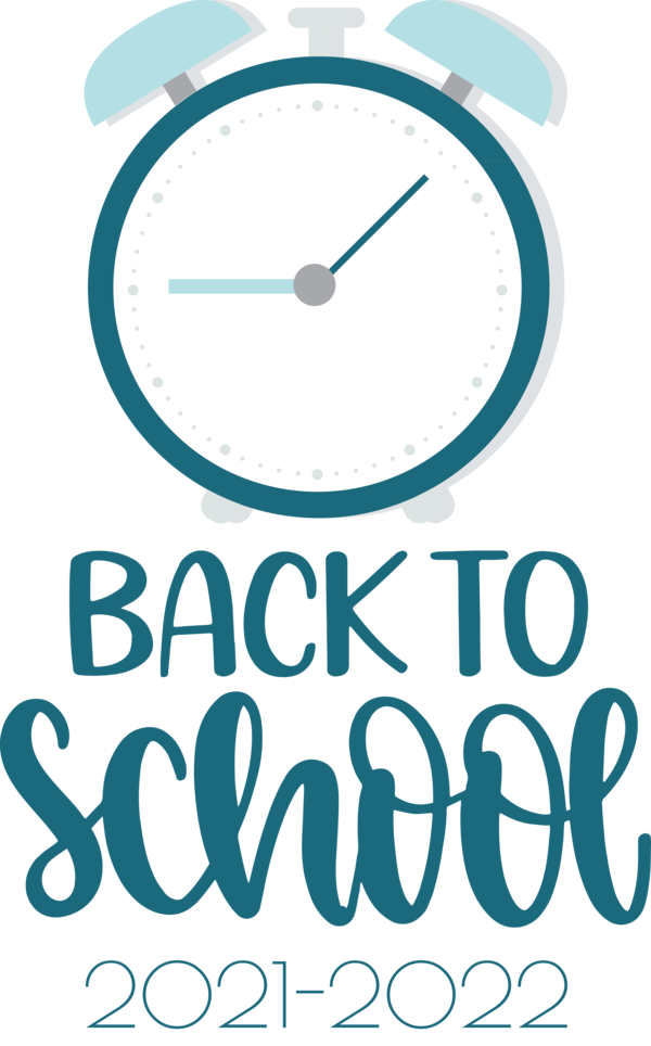 Transparent Back to School Logo Design Clock for Welcome Back to School for Back To School