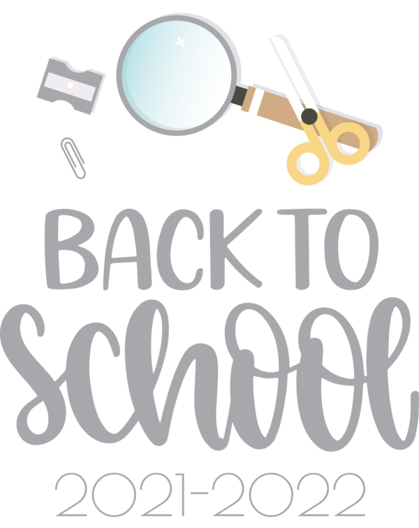 Transparent Back to School Logo Line Design for Welcome Back to School for Back To School