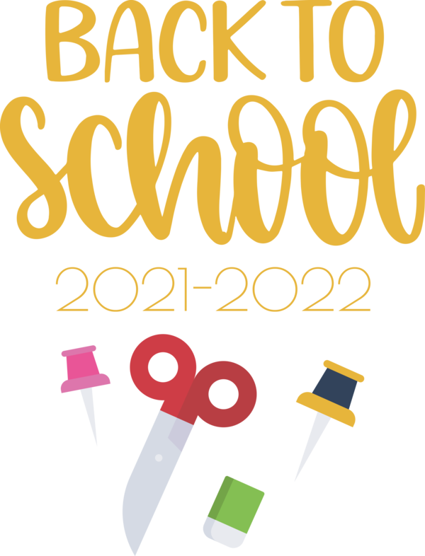 Transparent Back to School Logo Design Yellow for Welcome Back to School for Back To School