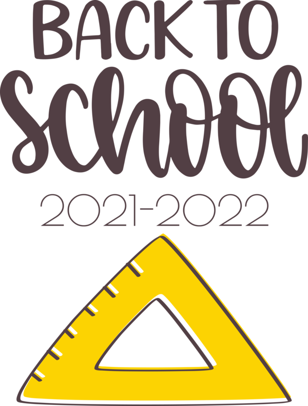 Transparent Back to School Logo Line Triangle for Welcome Back to School for Back To School