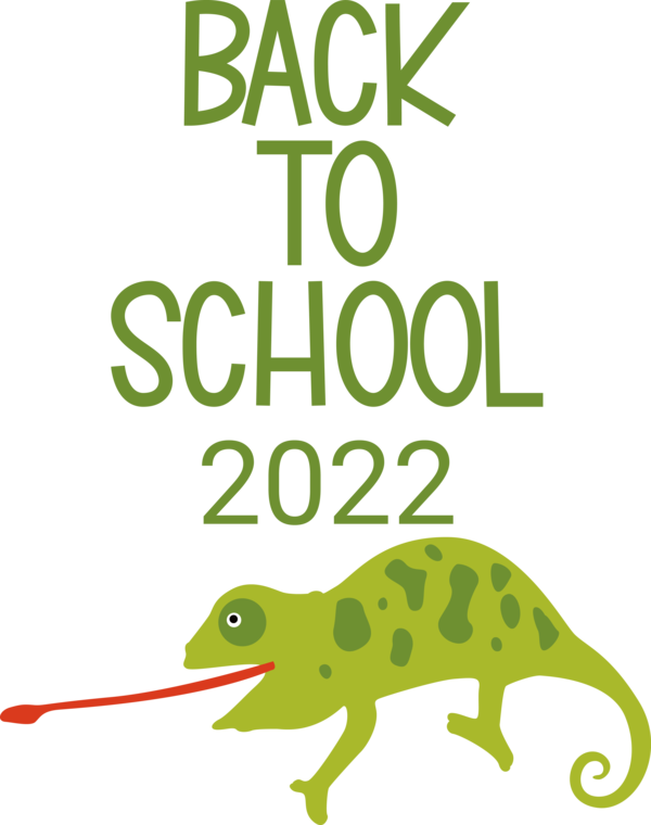 Transparent Back to School Frogs Cartoon Green for Welcome Back to School for Back To School