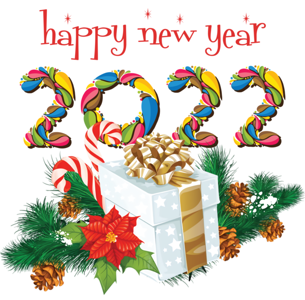 Transparent New Year Christmas Day Bauble New Year for Happy New Year 2022 for New Year