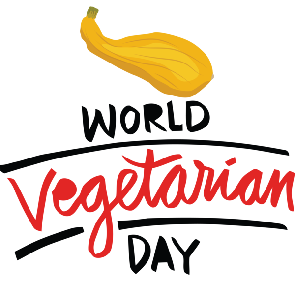 Transparent World Vegetarian Day Logo Cartoon Produce for Vegetarian Day for World Vegetarian Day