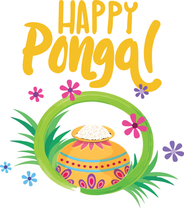 Transparent Pongal Logo Easter egg Produce for Thai Pongal for Pongal