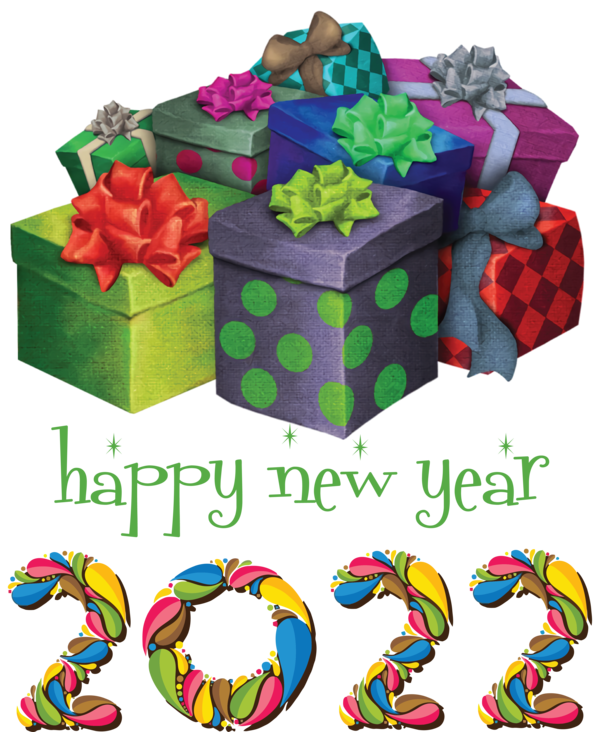 Transparent New Year Christmas Day New Year Christmas gift for Happy New Year 2022 for New Year