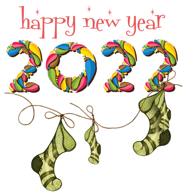 Transparent New Year Line Jewellery Meter for Happy New Year 2022 for New Year