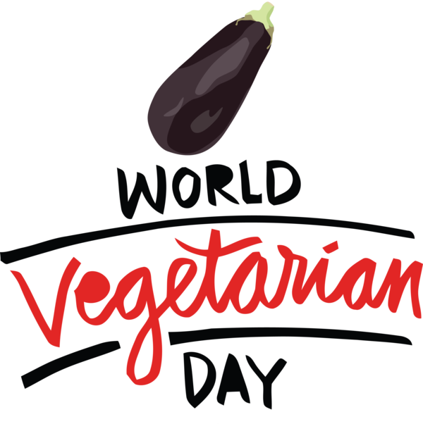 Transparent World Vegetarian Day Logo Line Produce for Vegetarian Day for World Vegetarian Day