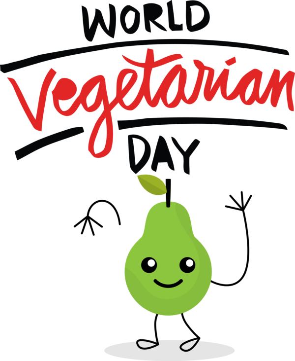 Transparent World Vegetarian Day Watercolor painting Cartoon Painting for Vegetarian Day for World Vegetarian Day