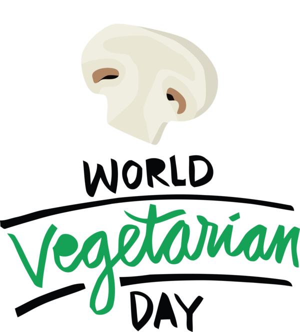 Transparent World Vegetarian Day Logo Headgear Behavior for Vegetarian Day for World Vegetarian Day