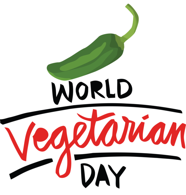Transparent World Vegetarian Day Logo Plant Produce for Vegetarian Day for World Vegetarian Day