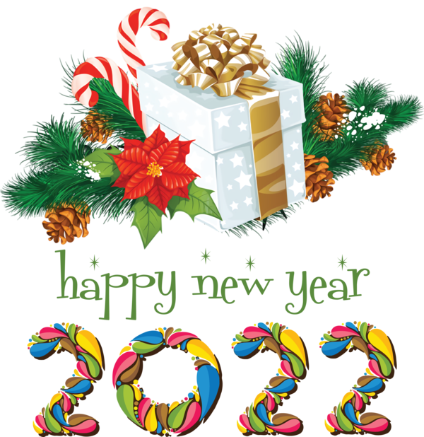 Transparent New Year Christmas gift Gift Christmas Day for Happy New Year 2022 for New Year