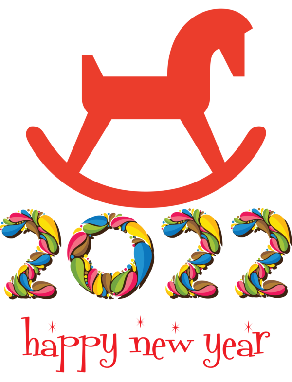 Transparent New Year Logo Symbol Design for Happy New Year 2022 for New Year