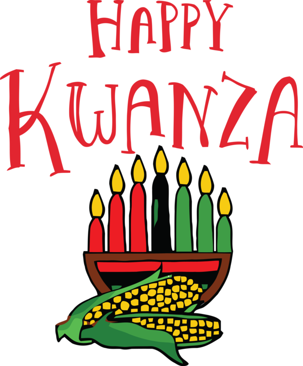 Transparent Kwanzaa Line Commodity Vegetable for Happy Kwanzaa for Kwanzaa